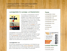 Tablet Screenshot of laubsaegeblaetter.info